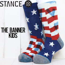 【クリアランスセール】 STANCE BOYS スタンス THE BANNER KIDS SOCKS キッズソックス ボーイズソックス 子供用靴下 K556A21BAN