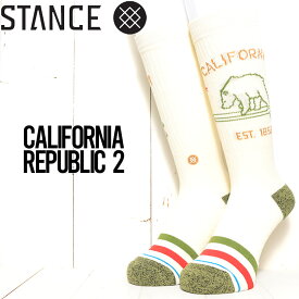 【送料無料】 STANCE スタンス CALIFORNIA REPUBLIC 2 SOCKS ソックス 靴下 ユニセックス A556D21CAL