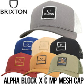 メッシュキャッップ 帽子 BRIXTON ブリクストン ALPHA BLOCK X C MP MESH CAP 10867