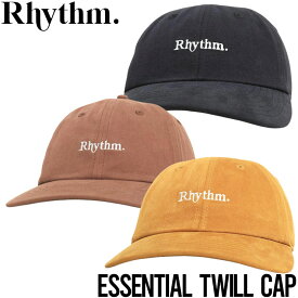 ストラップバックキャップ 帽子 Rhythm リズム ESSENTIAL TWILL CAP 0122M-HW01