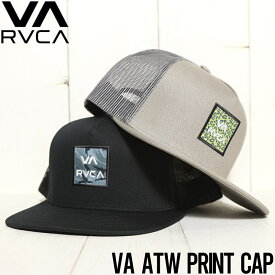 【クリアランスセール】 メッシュキャップ 帽子 ハット RVCA ルーカ VA ATW PRINT TRUCKER HAT AVYHA00466