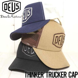 スナップバックキャップ カーブキャップ Deus Ex Machina デウスエクスマキナ THINKER TRUCKER CAP DMP237773