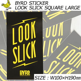 【送料無料】 BYRD バード BYRD STICKER LOOK SLICK SQUARE LARGE ステッカー 2097005
