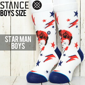 【送料無料】 STANCE BOYS スタンス STAR MAN BOYS SOCKS ボーイズソックス 靴下 B515C18STM