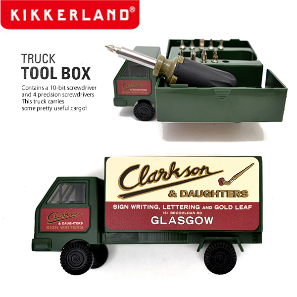 キッカーランド Kikkerland Truck Tool Box Cd521 トラック ツールボックス ギフト スクリュードライバー 工具 インテリア プレゼント セール 特集 ドライバーセット デザイン雑貨 あす楽