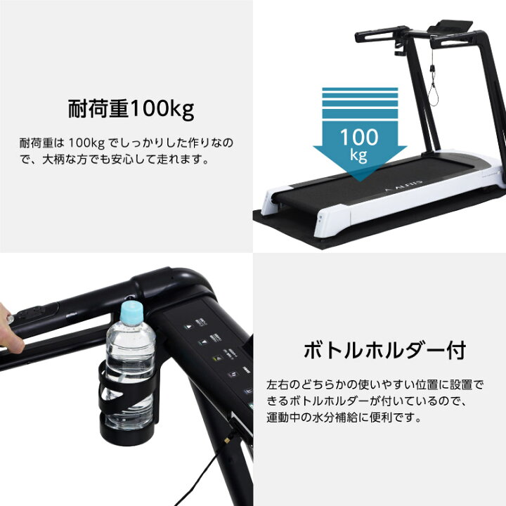 楽天市場】アルインコ ランニングマシン MAX16km 傾斜角度電動 