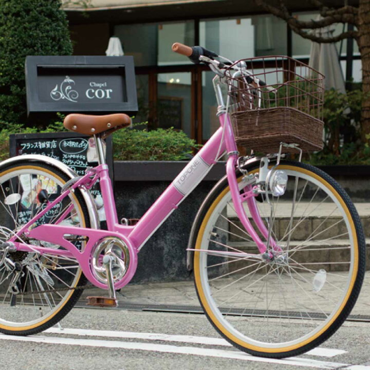 楽天市場】TOPONE 子供用自転車 NV246 24インチ シマノ6段変速 カゴ 鍵 