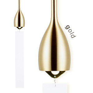 【化粧箱入り】 能作 『風鈴-スリム』(ゴールド・シルバー)(能作 高岡 鋳物 錫 日本製 高品質 贈答品 化粧箱入り 風鈴 スリム シンプル ゴールド シルバー 日本製 ギフト プレゼント お祝