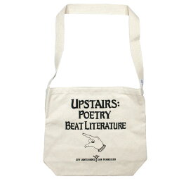 [City Lights Bookstore] Upstairs Shoulder Bag (Natural) - シティ・ライツ・ブックストア / ショルダー・バッグ