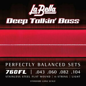 [La Bella] 760FL Deep Talkin�f Bass Flats - Light 43-104 - �� �x�� �x�[�X ��