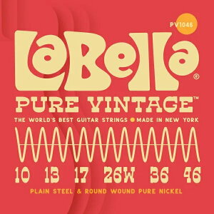 [La Bella] PV1046 Pure Vintage Electric Guitar Strings 10-46 - �� �x�� �M�^�[��
