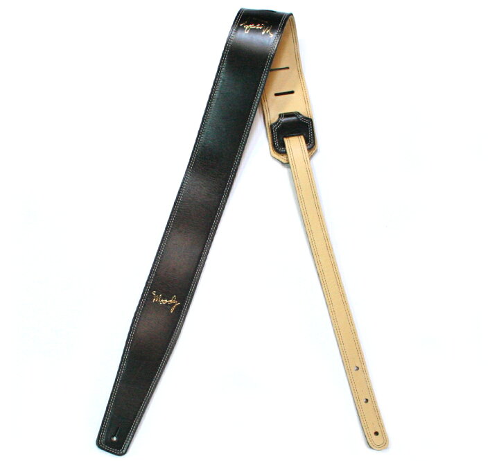 楽天市場】[Moody Leather] Leather Backed Guitar Strap [Standard 
