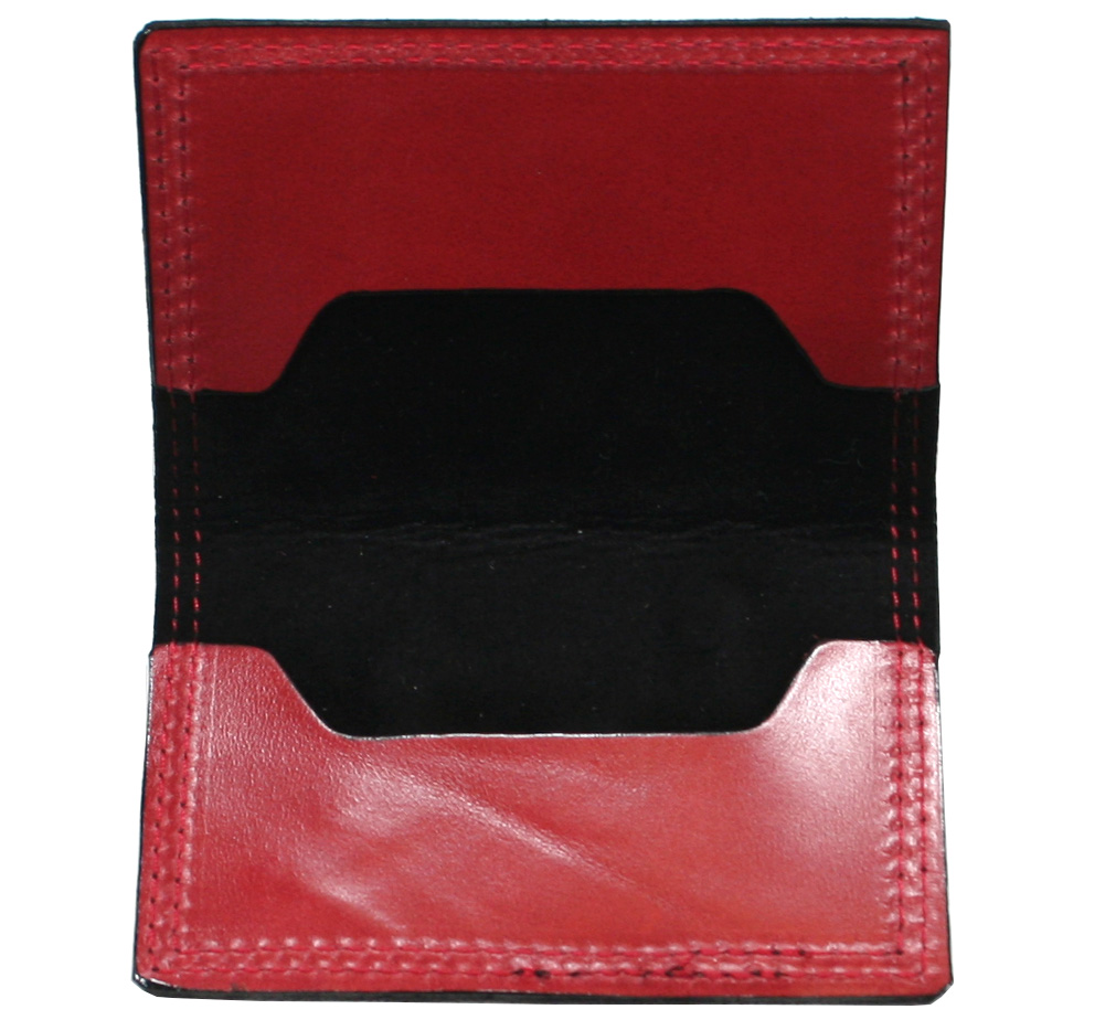 [Moody Leather] Leather Wallet (Ruby Red   Black) ムーディー・レザー・ウォレット
