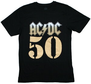 AC/DC / 50th Anniversary Bolt Array Tee (Black) - AC/DC T�V���c