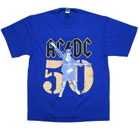 AC&#9889;&#65038;DC / 50th Anniversary Tee (Blue) - ACDC Tシャツ