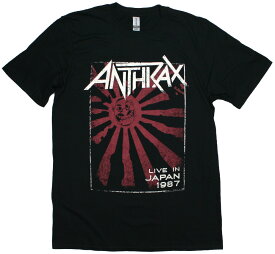 Anthrax / Live In Japan 1987 Tee (Black) - アンスラックス Tシャツ