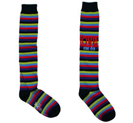 The Beatles / Love Me Do Womens Knee High Socks (Multicolour) - ザ・ビートルズ ソックス
