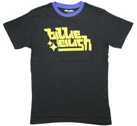 Billie Eilish / Neon Logo Ringer Tee (Charcoal Grey) - ビリー・アイリッシュ Tシャツ