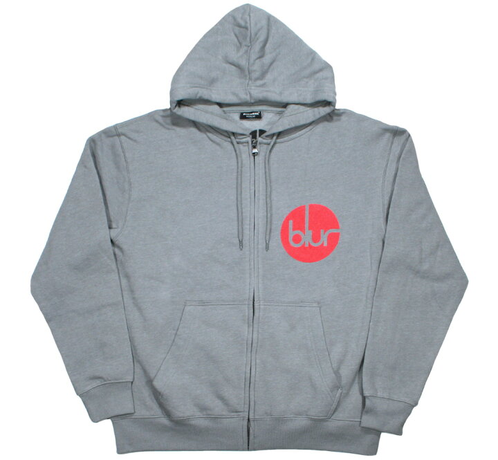 楽天市場】Blur / Circle Logo Zipped Hoodie (Grey) - ブラー ジップ  