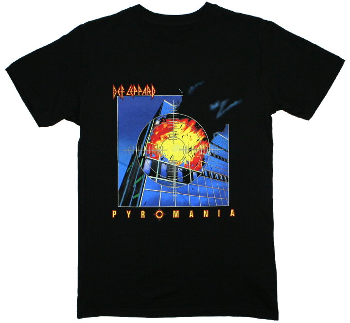楽天市場】Def Leppard / Pyromania Tee (Black) - デフ・レパード T 