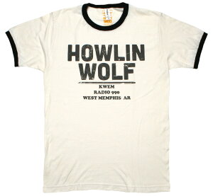 Howlin' Wolf / KWEM Radio 990 Tee 2 (Vintage White/Black) - �n�E�����E�E���t T�V���c
