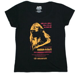 Janis Joplin / Madison Square Garden Womens Scoop Neck Tee 2 (Black) - ジャニス・ジョプリン Tシャツ