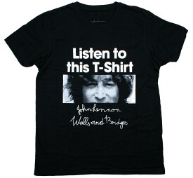 John Lennon / Listen To This T-Shirt Tee (Black) - ジョン・レノン Tシャツ