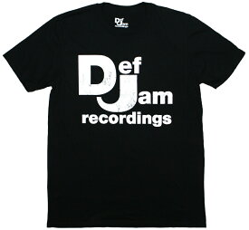 Def Jam Recordings / Classic Logo Tee 2 (Black) - デフ・ジャム・レコーディングス Tシャツ