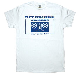 Riverside Records / Reel-to-Reel Logo Tee (White) - リヴァーサイド・レコード Tシャツ
