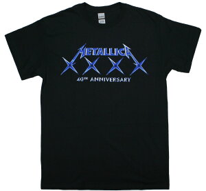 Metallica / 40th Anniversary XXXX Tee (Black) - ���^���J T�V���c