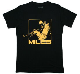 Miles Davis / Plays His Trumpet Tee 4 (Black) - マイルス・デイヴィス Tシャツ