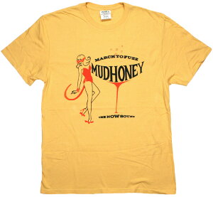 Mudhoney / March to Fuzz Tour Tee (Yellow) - �}�b�h�n�j�[ T�V���c