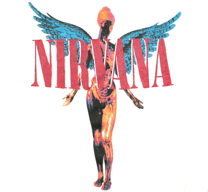 楽天市場】Nirvana / In Utero Sweatshirt (White) - ニルヴァーナ 