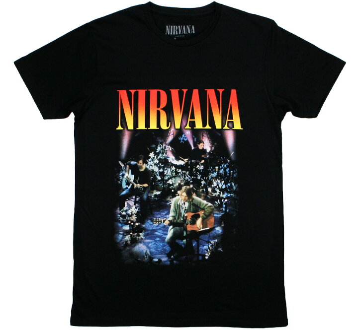 楽天市場】Nirvana / MTV Unplugged in New York Tee 2 (Black  
