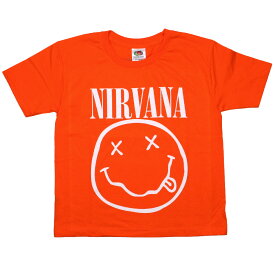Nirvana / Smile Kids Tee 4 (Orange) - ニルヴァーナ キッズ Tシャツ