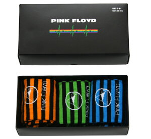 Pink Floyd / The Dark Side of the Moon 3-Pack Socks - �s���N�E�t���C�h �\�b�N�X �{�b�N�X