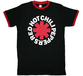 Red Hot Chili Peppers / Asterisk Ringer Tee 11 (Black) - レッド・ホット・チリ・ペッパーズ Tシャツ