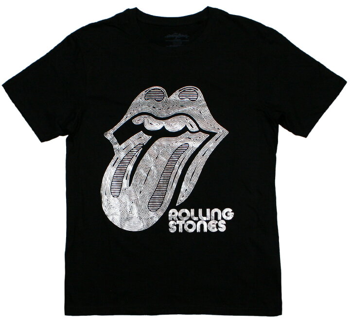 楽天市場】The Rolling Stones / Holographic Tongue Tee (Black) - ザ 