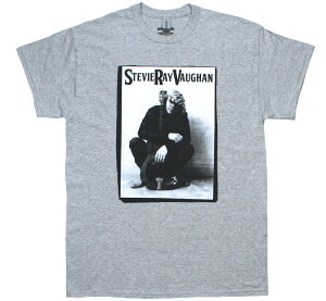 Stevie Ray Vaughan / Candid Moment with Resonator Guitar Tee (Heather Grey) - �X�e�B�[���B�[�E���C�E���H�[�� T�V���c