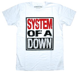 System of a Down / SOAD Logo Stack Tee (White) - システム・オブ・ア・ダウン Tシャツ