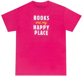 [Out of Print] Emily Henry / Books Are My Happy Place Tee (Hot Pink) - [アウト・オブ・プリント] エミリー・ヘンリー Tシャツ