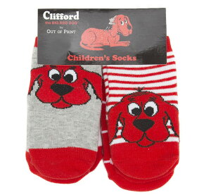 [Out of Print] Norman Bridwell / Clifford the Big Red Dog Toddler Socks (4-Pack) - [�A�E�g�E�I�u�E�v�����g] �m�[�}���E�u���b�h�E�F�� / ���������������N���t�H�[�h �\�b�N�X