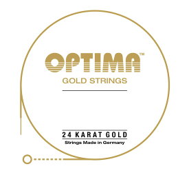 [OPTIMA] Single Plain Steel String (24K Gold Plated) - オプティマ 24金メッキ ギター弦 バラ弦