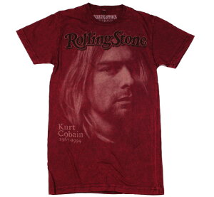 [Rolling Stone] Kurt Cobain / Issue 683 Tee (Wine Red) - [���[�����O�E�X�g�[��] �J�[�g�E�R�o�[�� T�V���c