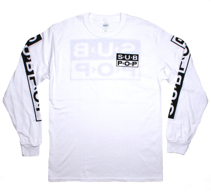 楽天市場】Sub Pop Records / Chest Logo Long Sleeved Tee (White 