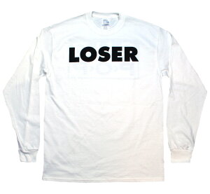 Sub Pop Records / Loser Long Sleeve Tee (White) - �T�u �|�b�v ���R�[�Y �����O�X���[�u T�V���c