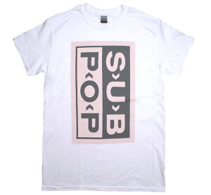 Sub Pop Records / Rotating Logo Tee (White) - �T�u �|�b�v ���R�[�Y T�V���c