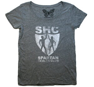 [Worn Free] Bob Marley / Spartan Health Club Scoop Neck Tee (Heather Grey) (Womens) - [�E�H�[���E�t���[] �{�u�E�}�[���[ T�V���c