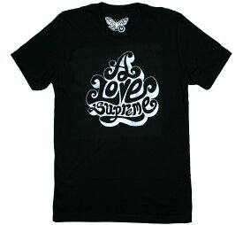 [Worn Free] John Coltrane / A Love Supreme Logo Tee 2 (Black) - [ウォーン・フリー] ジョン・コルトレーン Tシャツ