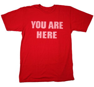 [Worn Free] John Lennon / You Are Here Tee (Red) - [�E�H�[���E�t���[] �W�����E���m�� T�V���c